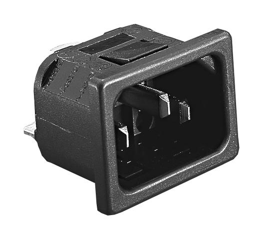 Bulgin Px0575/20/63 Connector, Iec C14 Inlet, 10A/250Vac, Panel