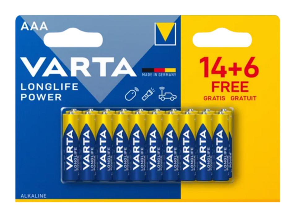 Varta 04903121492. Battery, 1.5V, Aaa