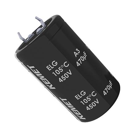 KEMET Elg687M450At8Aa Elec Capacitor, 680Uf, 450V, Snap-In