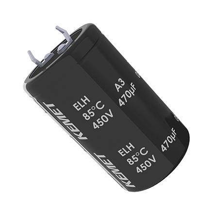 KEMET Elh477M400At4Aa Elec Capacitor, 470Uf, 400V, Snap-In