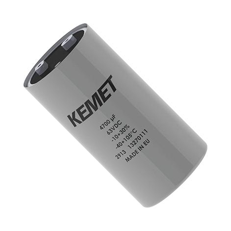 KEMET Peh169Ma4220Qb2 Elec Capacitor, 2200Uf, 63V, Screw