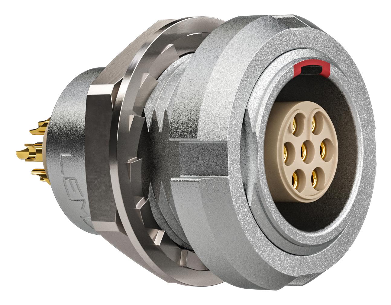 LEMO Ecg.0B.307.cll Circular Connector, Rcpt, 7Pos, Solder