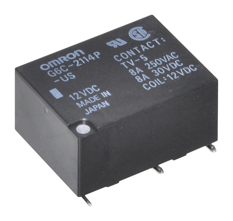 Omron Electronic Components G6Cu-2114P-Us 3Dc Power Relay, Spst-No/nc, 3Vdc, 8A, Th