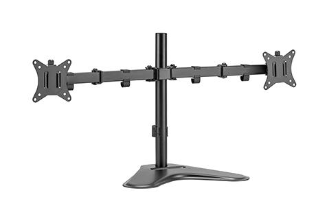 Multicomp Pro Mp010432 Monitor ARM, Desktop, Dual, Steel, Black