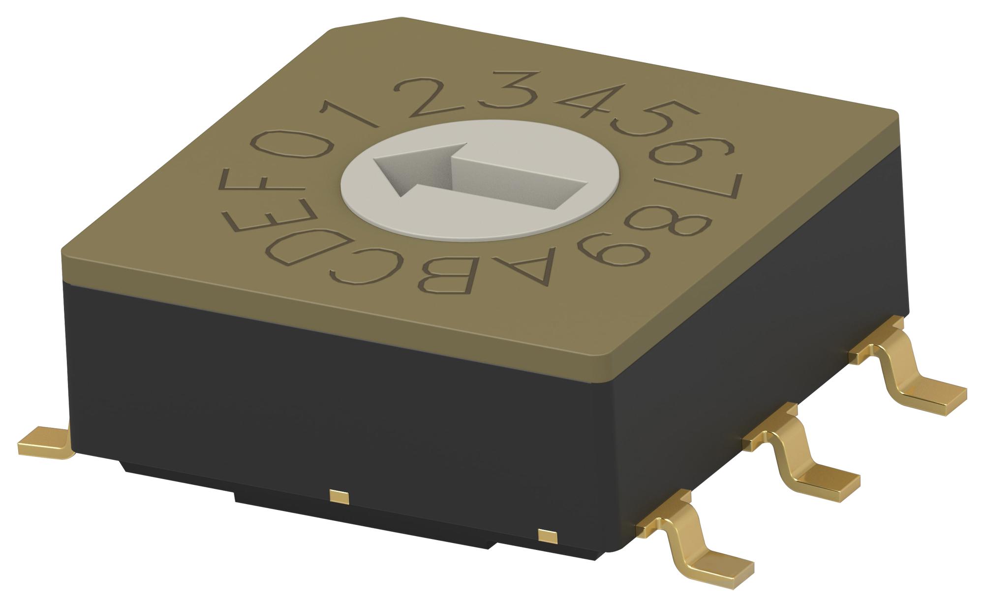 Alcoswitch / Te Connectivity Mrssv0Dr16Smgwtr Rotary Coded Sw, 16Pos, 0.02A/20V, Smd