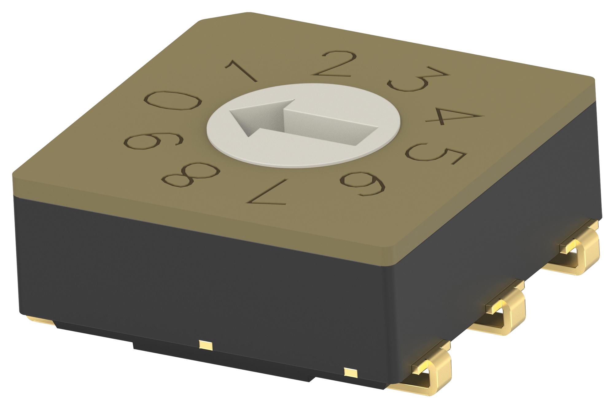 Alcoswitch / Te Connectivity Mrssv0Dg10Smgwtr Rotary Coded Sw, 10Pos, 0.02A/20V, Smd