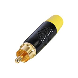 Rean Rf2C-B-4 Rca Connector, Plug, 2Pos, Yellow