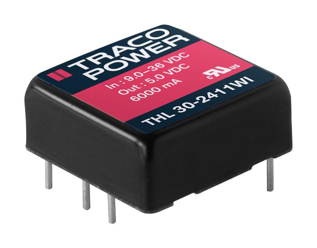 TRACO Power Thl 30-2423Wi Dc-Dc Converter, 15V, 1A