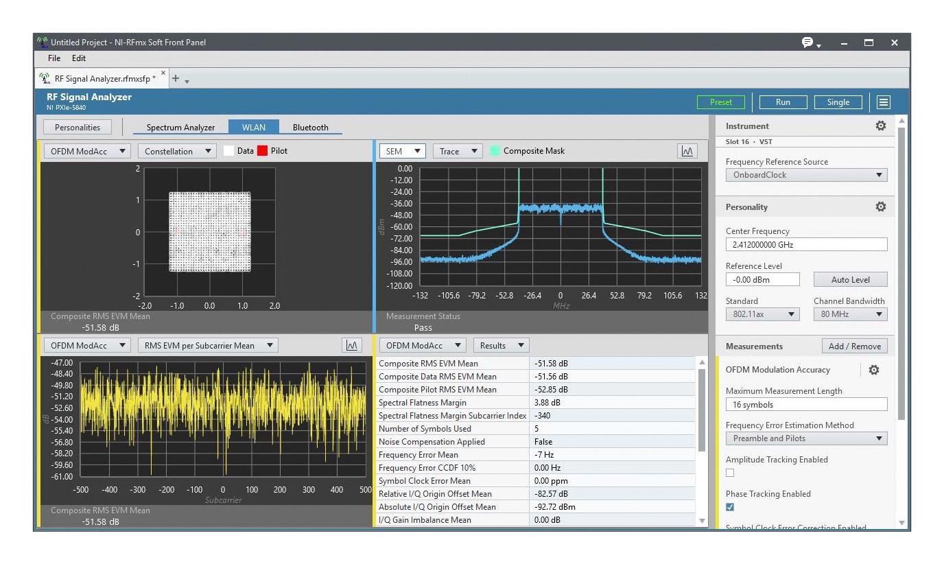 NI/emerson 788073-35Wm Rfmx Wlan Software, Usb