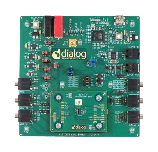 Renesas Da7212-Eval Evaluation Board, Ultra Low Power Codec