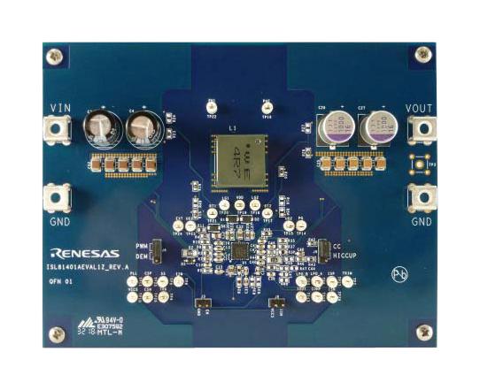 Renesas Isl81401Aeval1Z Eval Board, Sync Buck-Boost Controller