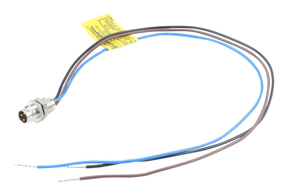 Molex 1200900009 Sensor Cord, 3P M8 Plug-Free End, 300mm