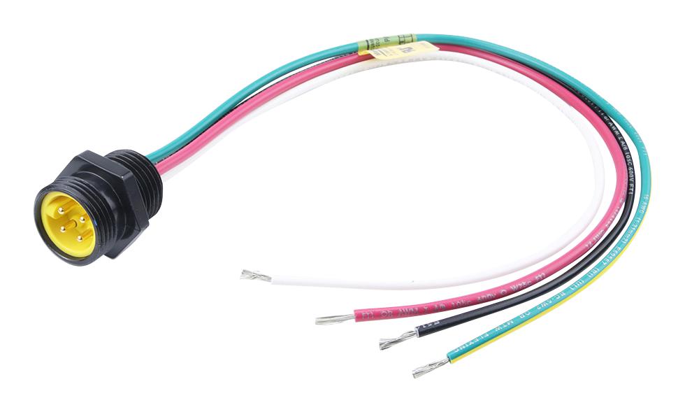 Molex 1300130377 Sensor Cord, 4P Plug-Free End, 1M