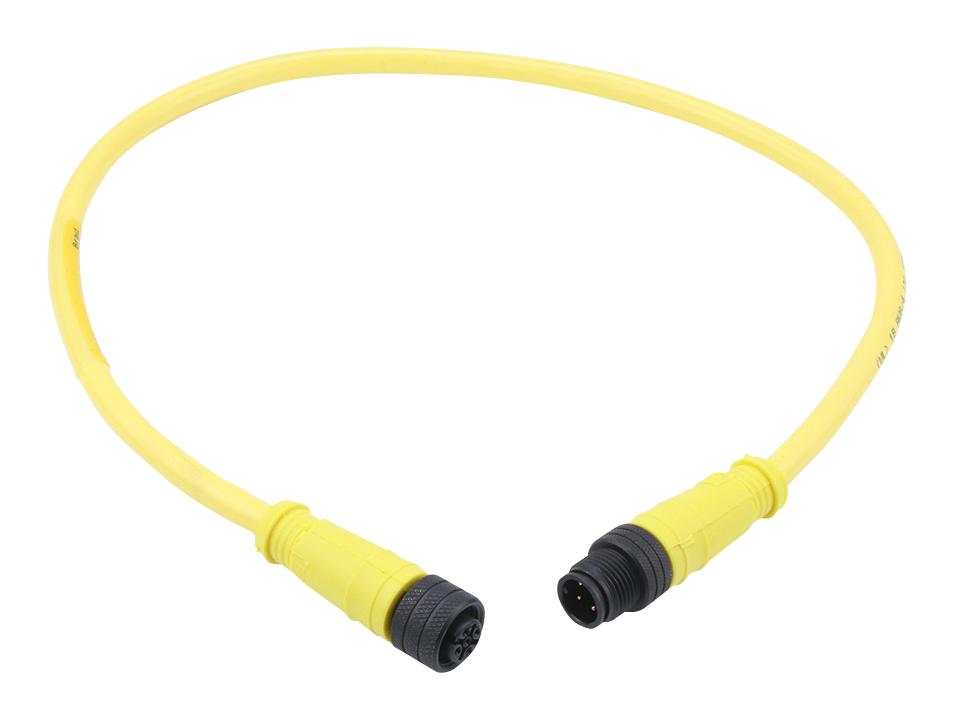 Molex 1200661037 Sensor Cord, 5P M12 Plug-Rcpt, 13.1Ft