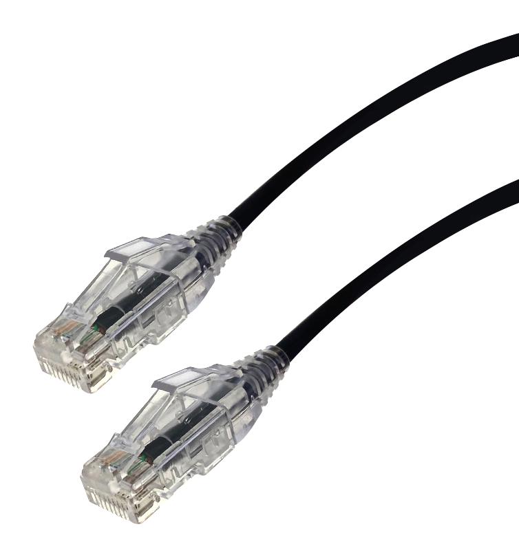 Videk 2994-0.15Bk Enet Cord, Cat6, Rj45 Plug-Plug, 150mm