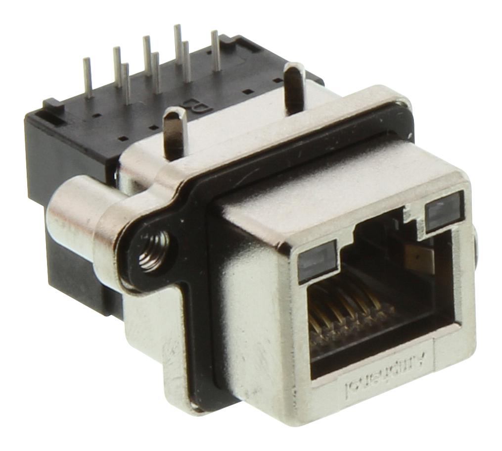 Amphenol Communications Solutions Mrj5380M1 Rj45 Connector, R/a Jack, 8P8C, 1Port, Th