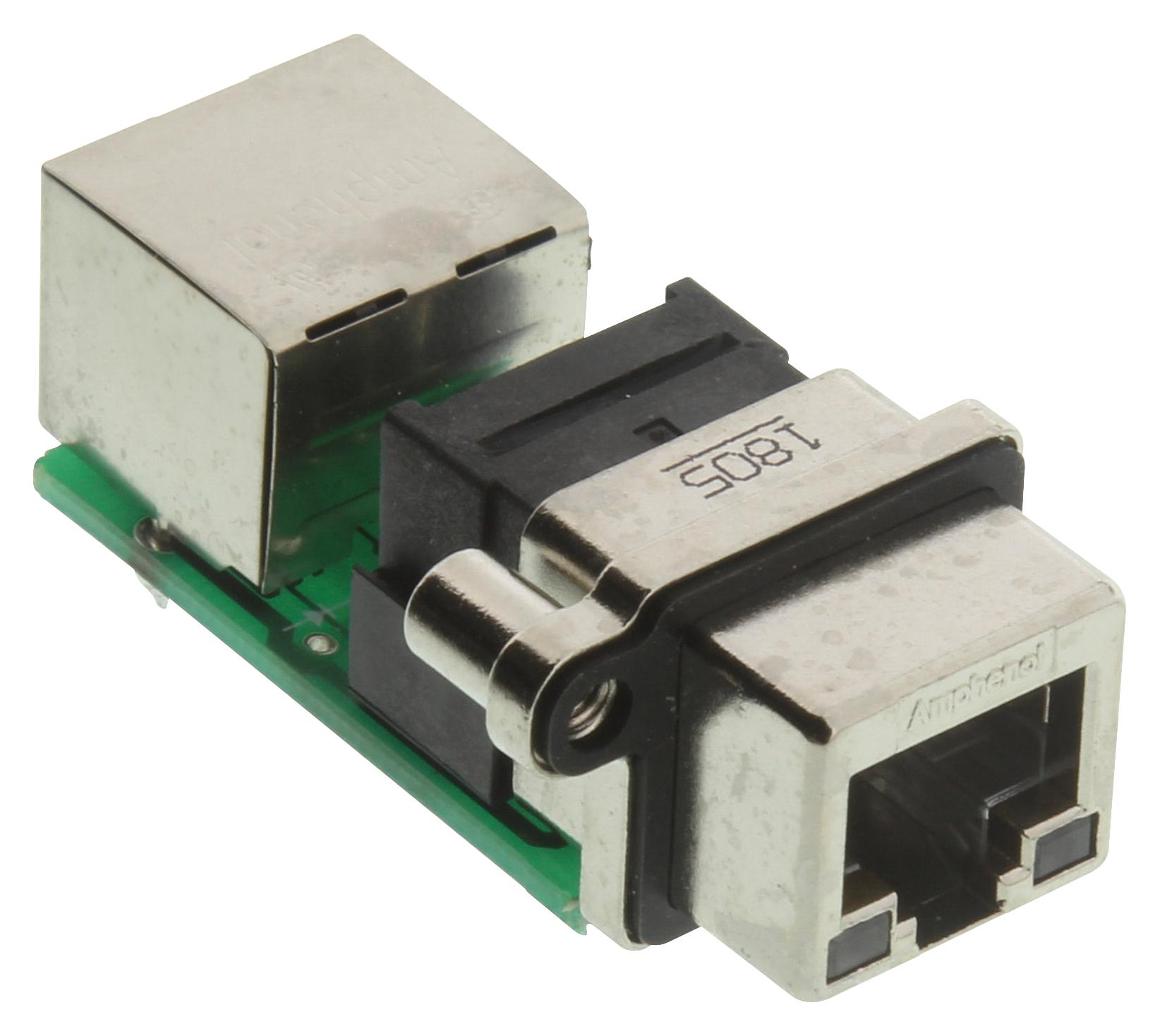 Amphenol Communications Solutions Mrj5780M1 Rj45 Connector, R/a Jack, 8P8C, 1Port, Th