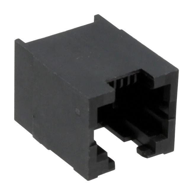 Amphenol Communications Solutions Rjlse6306101T2 Modular Connector, R/a Jack, 6P6C, 1Port, Smt