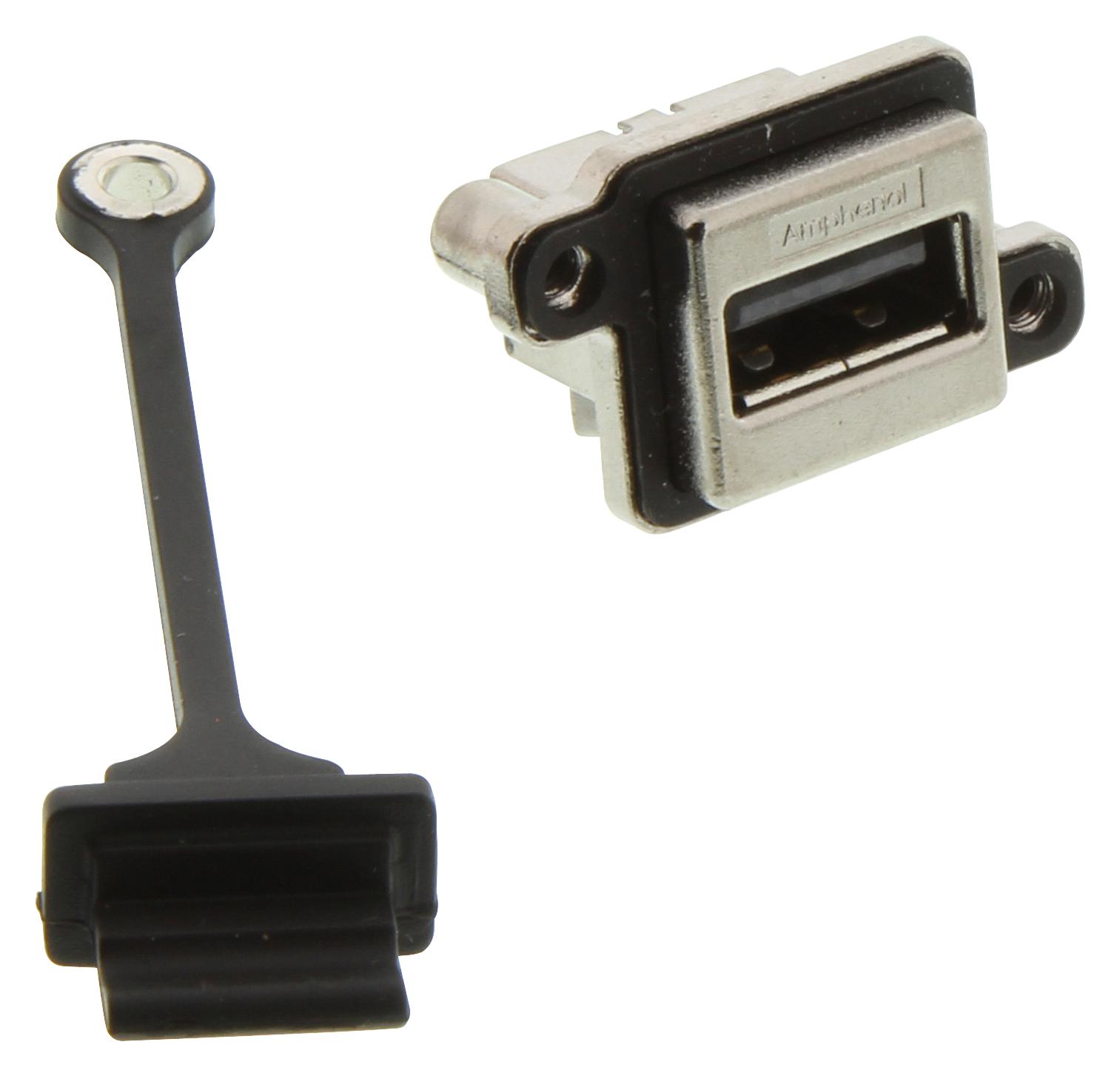 Amphenol Communications Solutions Musba11135 Usb Connector, 2.0, A Rcpt, 4Pos, Panel