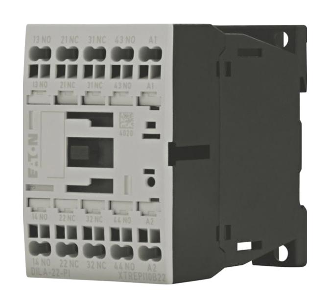 Eaton Moeller Dila-22(24V50/60Hz)-Pi Contactor, Dpst-No/nc, 24Vac, Din Rail