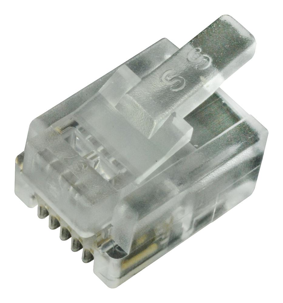 Stewart Connector 937-Sp-3066R-Sl Rj11 Conn, Plug, 6P6C, 1Port, Cable