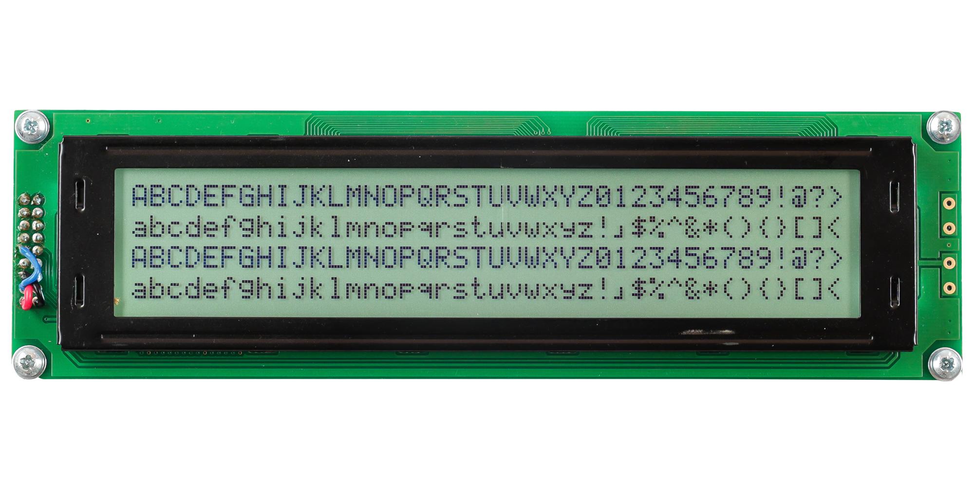 Midas Displays Mc44005A6W-Fptlwi-V2 Lcd Module, 40 X 4, Cob, 4.89mm, Fstn