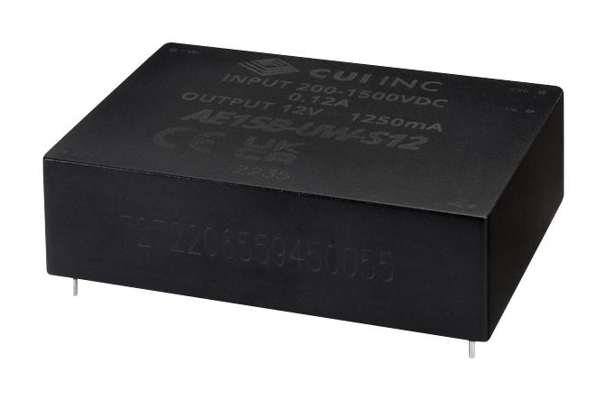 Cui Ae15B-Uw-S24 Dc-Dc Converter, 24V, 0.625A