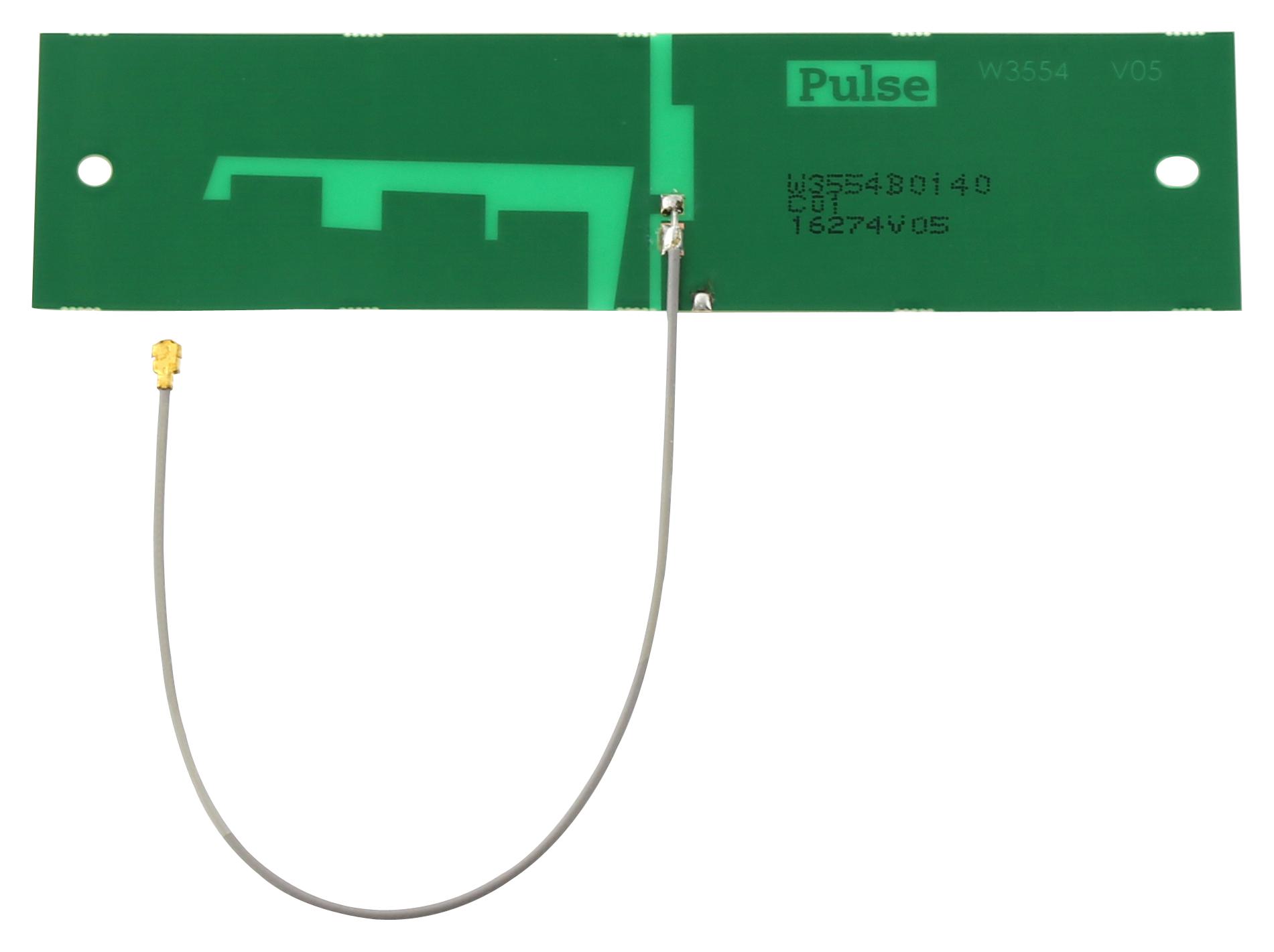 Pulse Electronics W3554B0140T Rf Antenna, Pcb, 0.698-6Ghz, 3.5Dbi