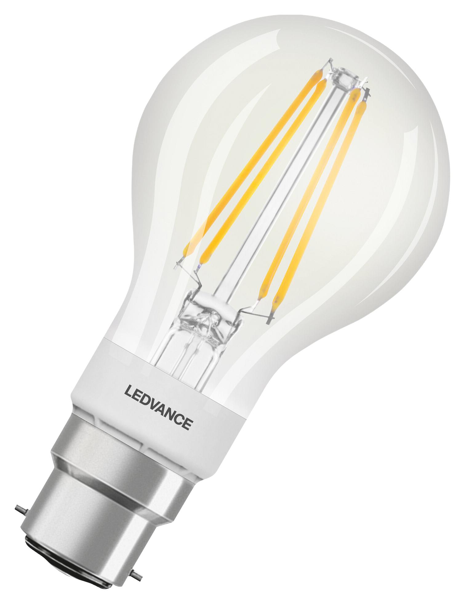 Ledvance 4058075486201 Led Bulb, B22, 2700K, 6W, 240Vac