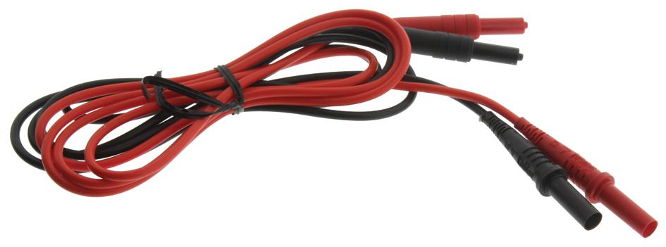 Pomona 6358 Test Lead Set, Blk/red, 12.7mm, 1Kv, 10A