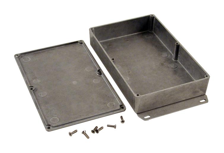 Hammond 1590Ddf Enclosures, Natural, Diecast Alum, Small