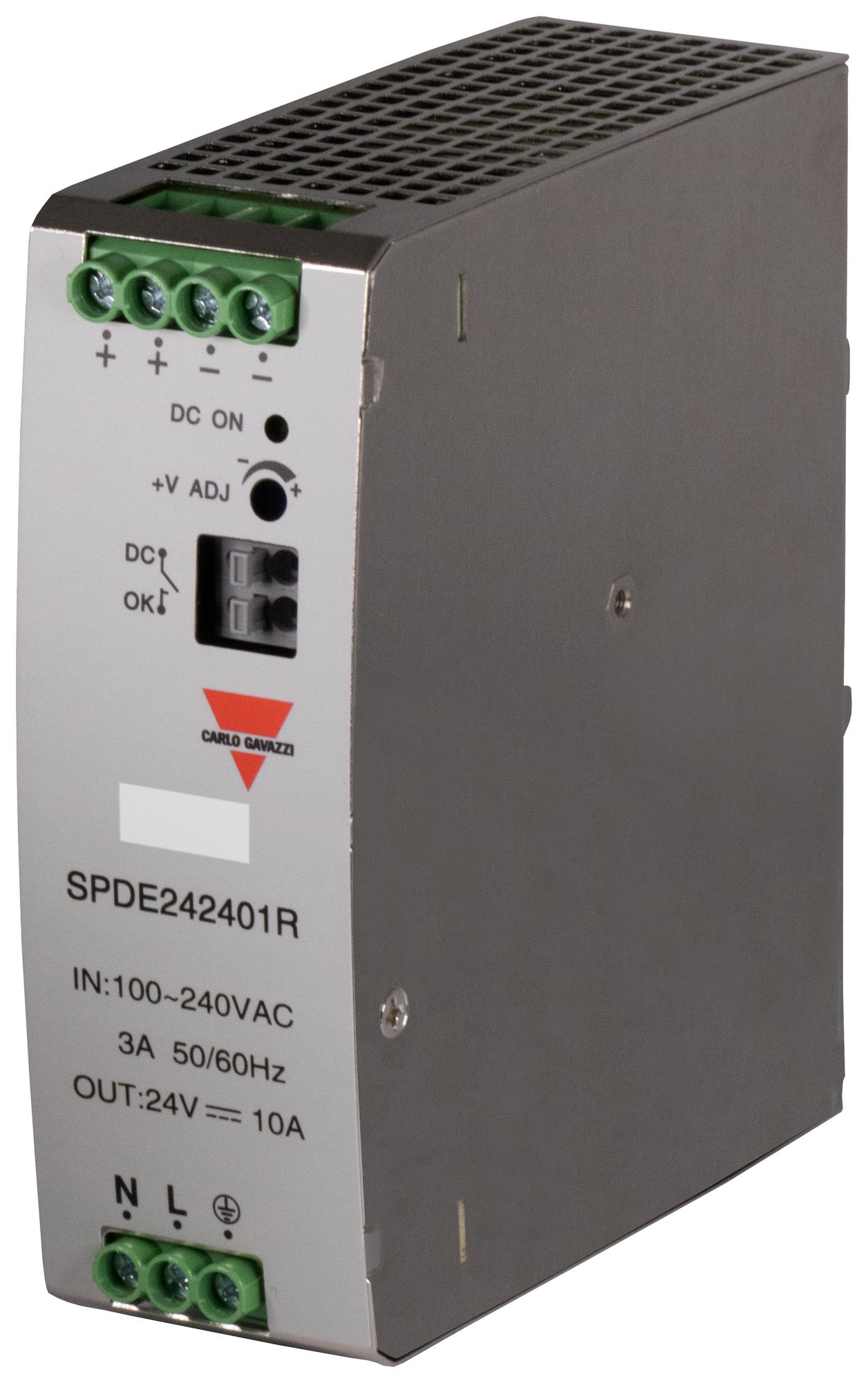 Carlo Gavazzi Spde242401R Power Supply, Ac-Dc, 24V, 10A