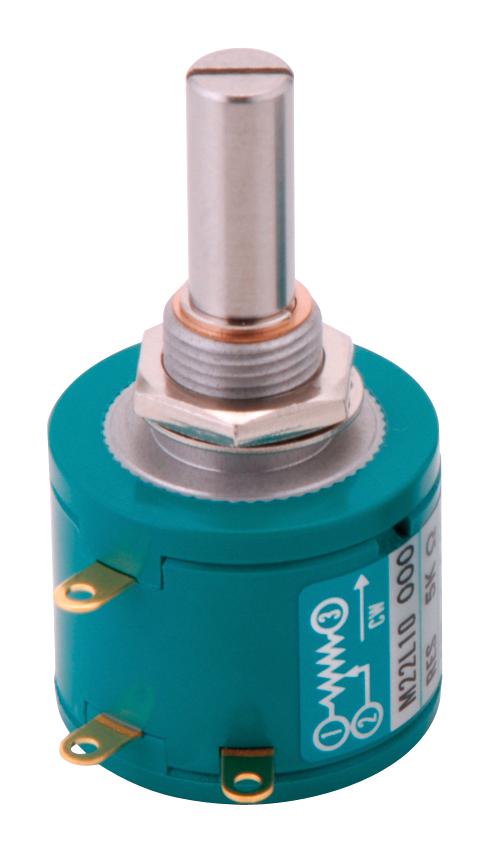 NIDEC Components M22L10-000-102 Rotary Potentiometer, 1 Gang, 10Turn