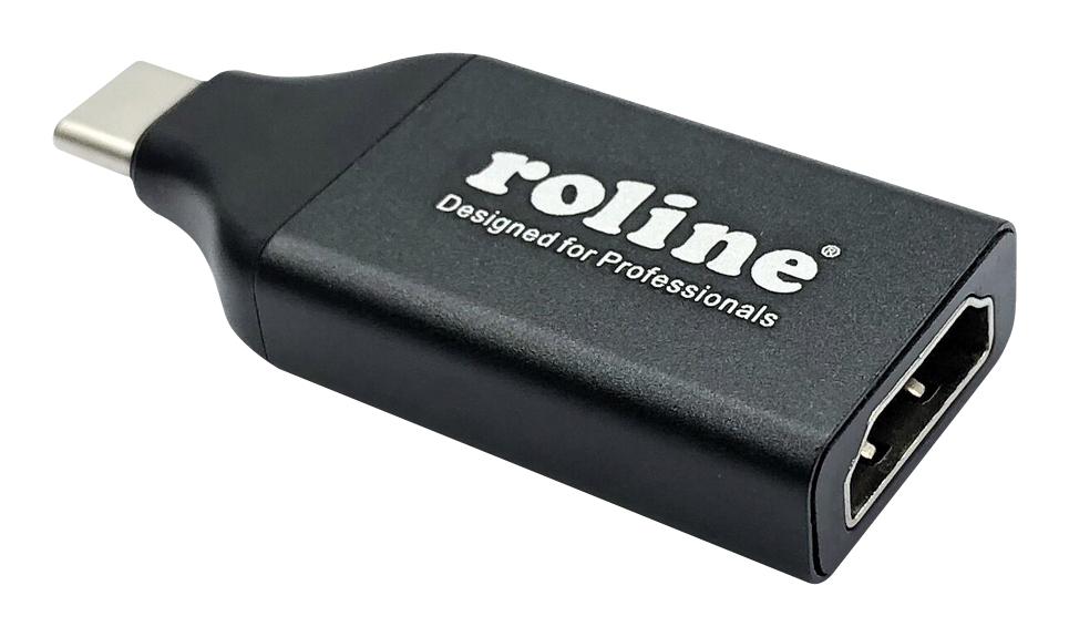 Roline 12.03.3226 Converter, Usb-Hdmi Adapter, Black