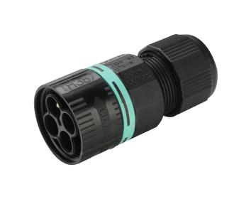 Techno Thb.387.a4A Circular Connector, Plug, 4Pos, Screw