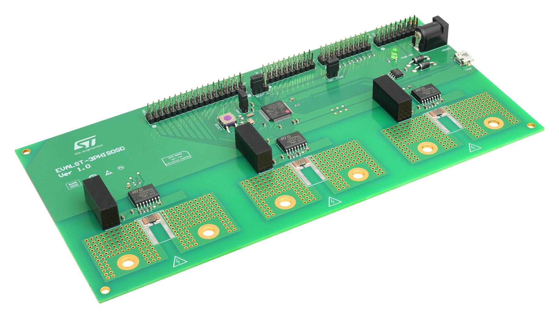 STMicroelectronics Evalst-3Phisosd Evaluation Board, Current Shunt Monitor