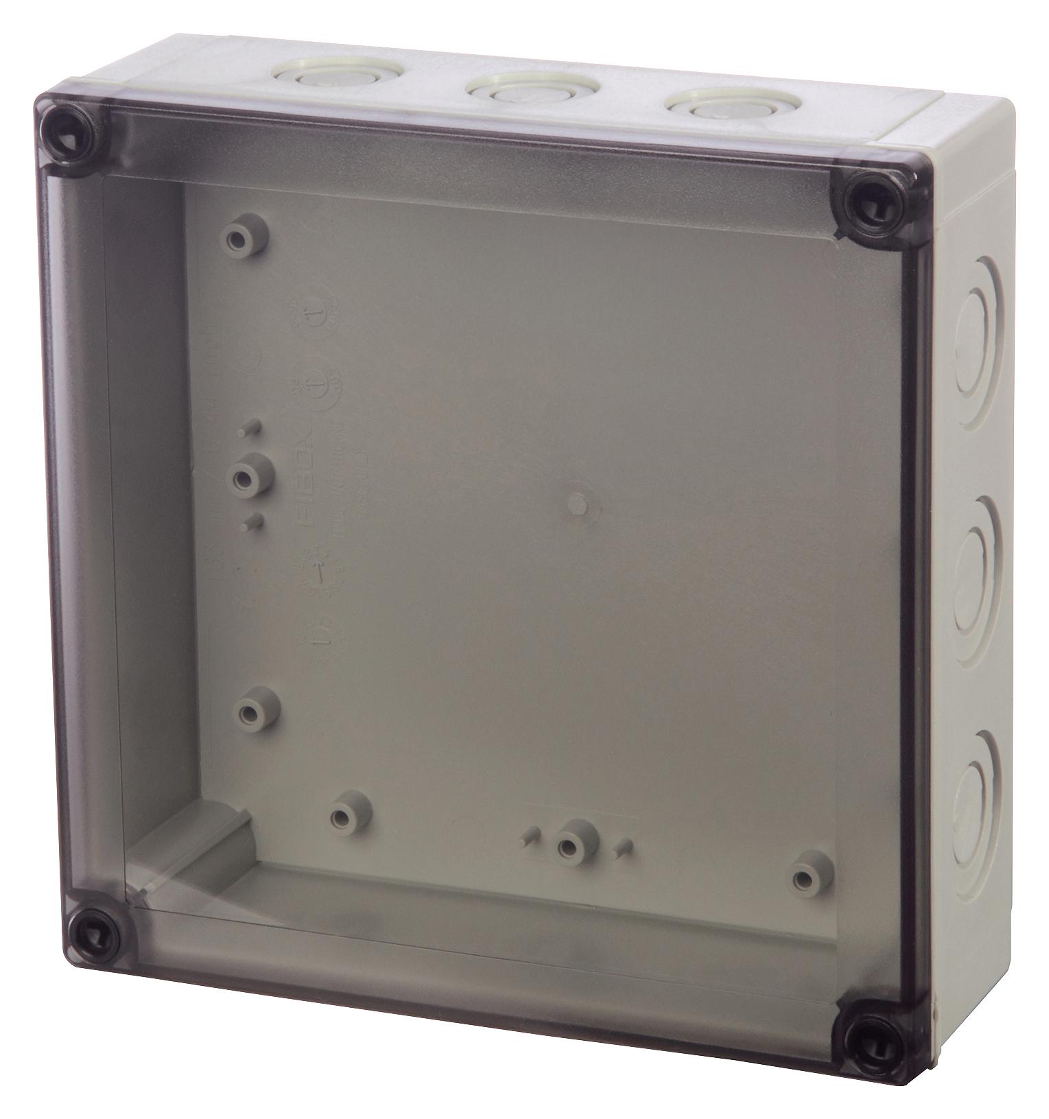 Fibox Pcm 175/150 T Enclosure Enclosure, Multipurpose, Gry/clr, Pc