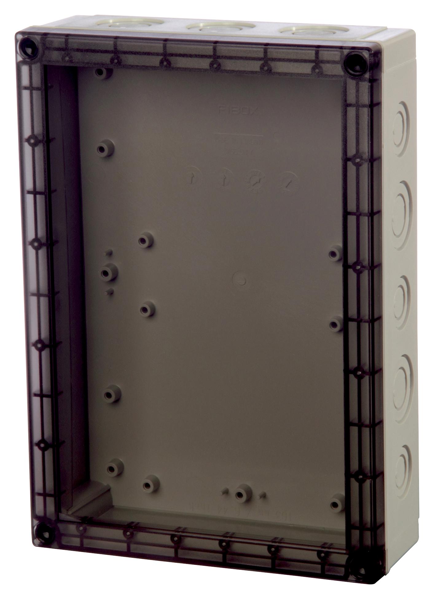 Fibox Pcm 200/63 T Enclosure Enclosure, Multipurpose, Gry/clr, Pc