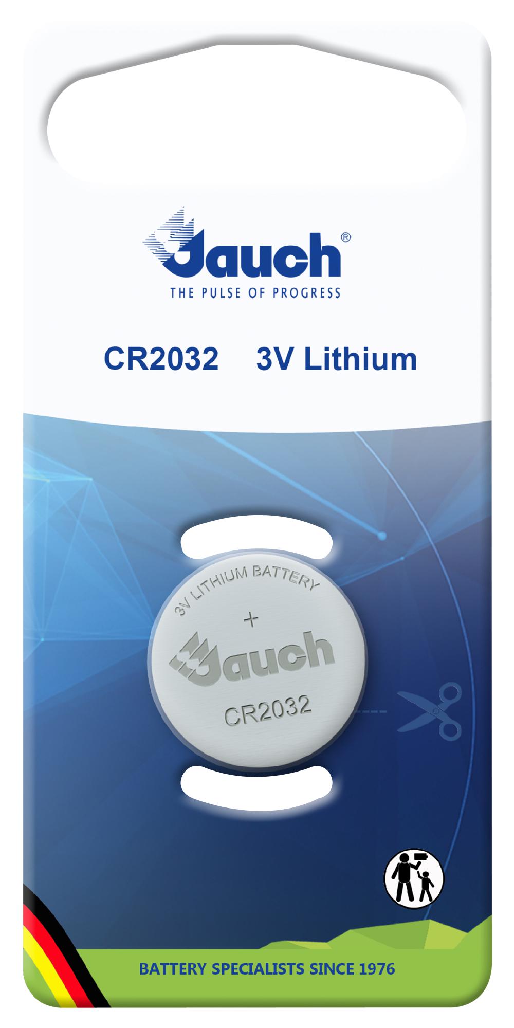 Jauch Cr 2032. Battery, Non Rechargeable, 240Mah, 3V