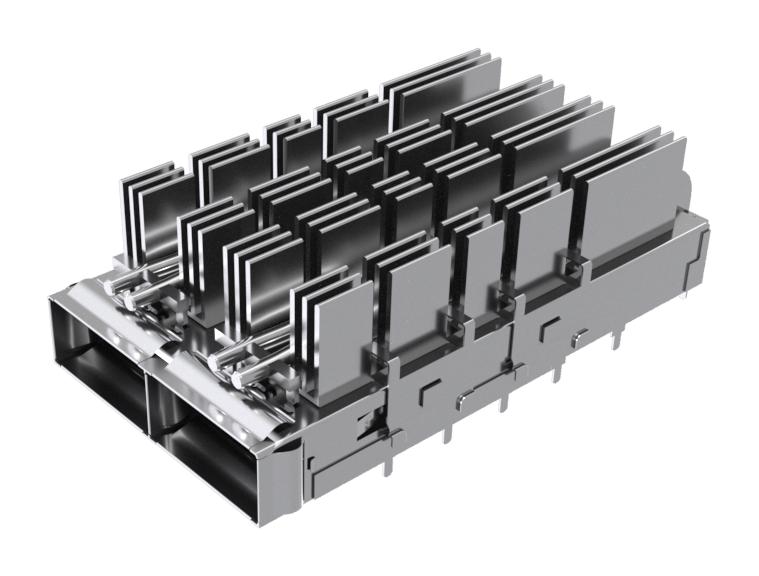 Amphenol Communications Solutions Ue36C2622106A4A Connector Cage, Qsfp-Dd, 1X2 Ganged, Pressfit