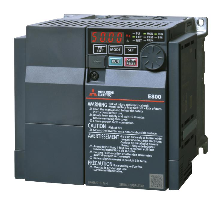 Mitsubishi Fr-E820S-0110-4-60 Inverter, 200-240Vac, 2.2Kw, 11A