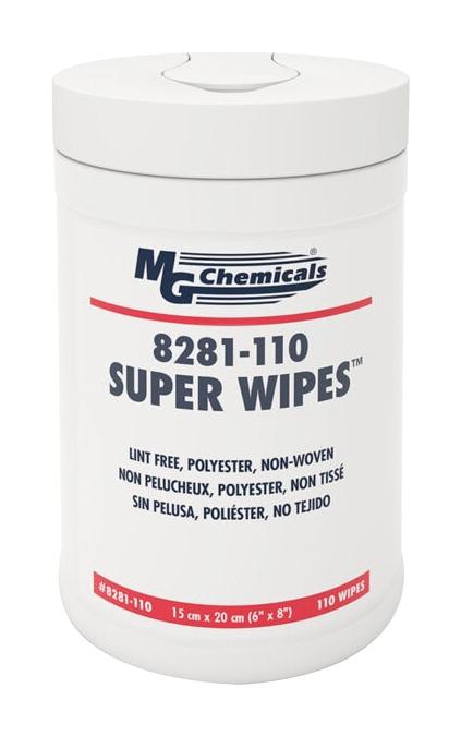 MG Chemicals 8281-110 Wipes, 150mm X 200mm, Tub