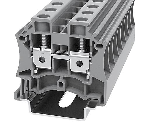 Metway Electrical Industries Dc10-11020000001 Terminal Block, Din Rail, 2Pos, 6Awg