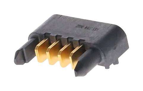 Molex/partner Stock 46437-9304 Rect Pwr Connector, R/a Plug, 4Pos, Press Fit