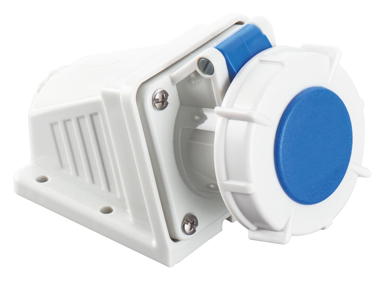 Multicomp Pro Mp011098 Power Connector, Socket, 2P+E, 32A, Blu/wht