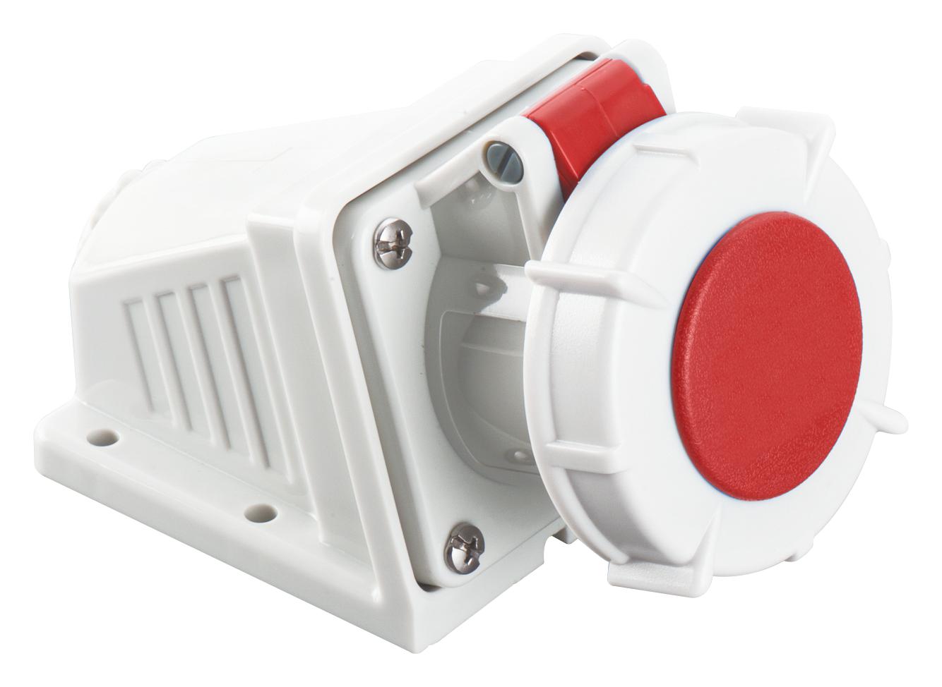 Multicomp Pro Mp011088 Power Connector, Socket, 3P+N+E, 16A, Red/wht