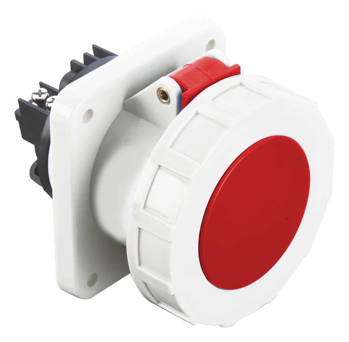 Multicomp Pro Mp011109 Power Connector, Socket, 3P+N+E, 63A, Red/wht