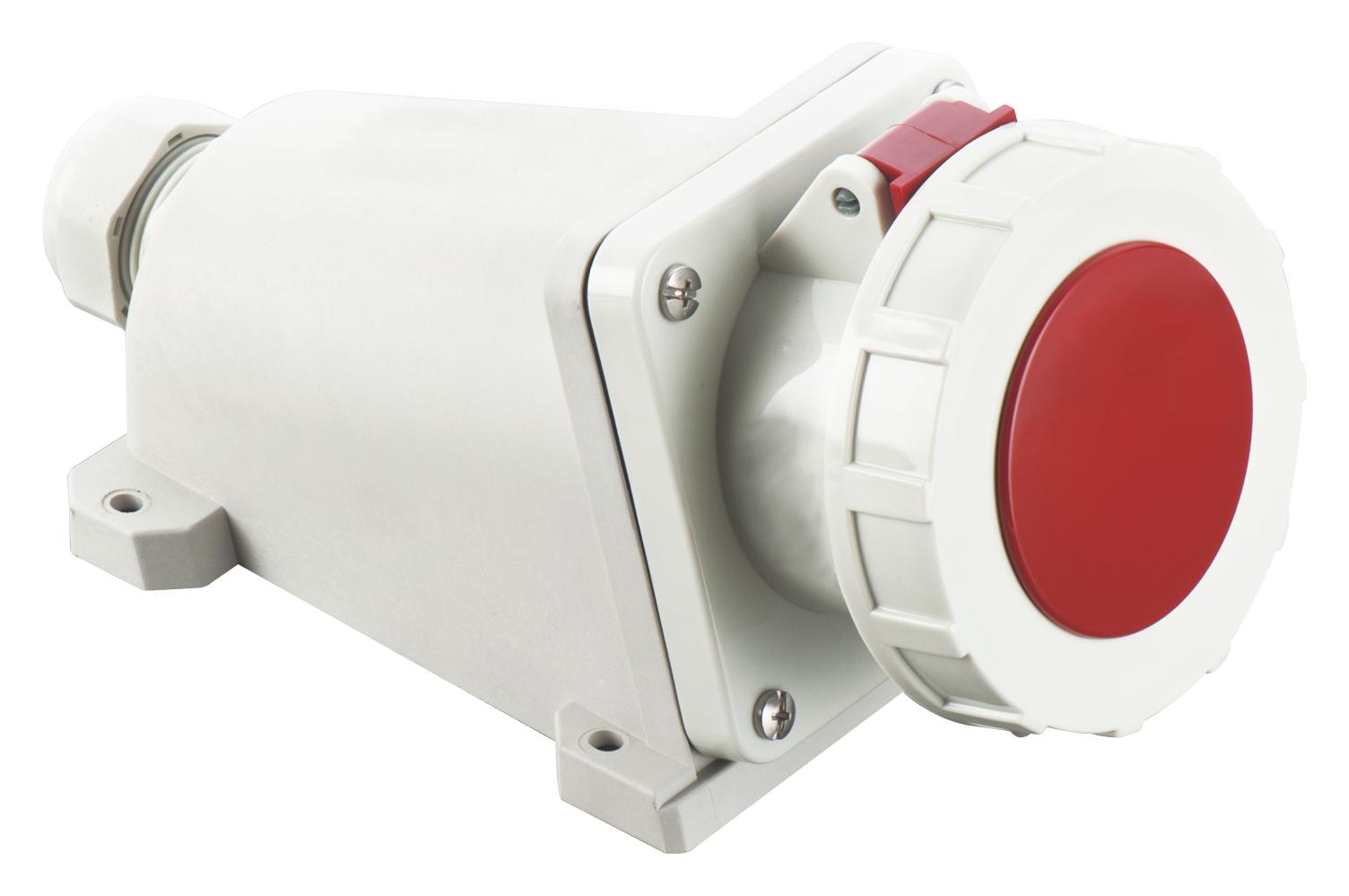 Multicomp Pro Mp011111 Power Connector, Socket, 3P+E, 63A, Red/wht