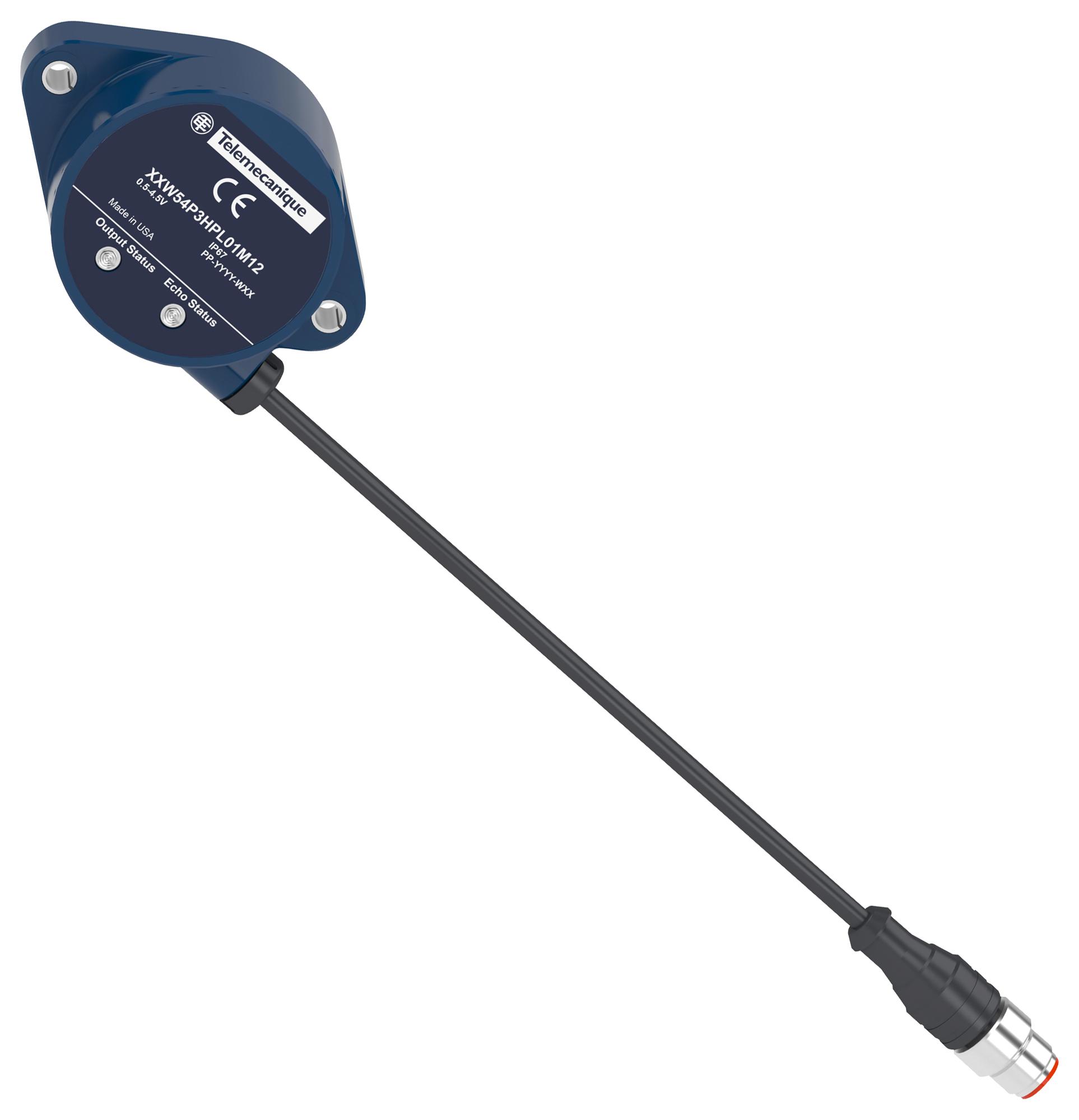 Telemecanique Sensors Xxw54P3Hpl01M12 Sensor, Ultrasonic, 3M, 50Deg, 48Khz