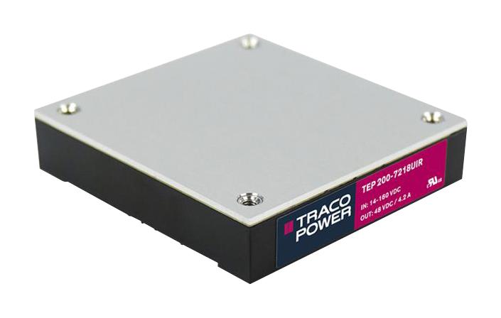 TRACO Power Tep 200-7218Uir Dc-Dc Converter, 48V, 4.2A